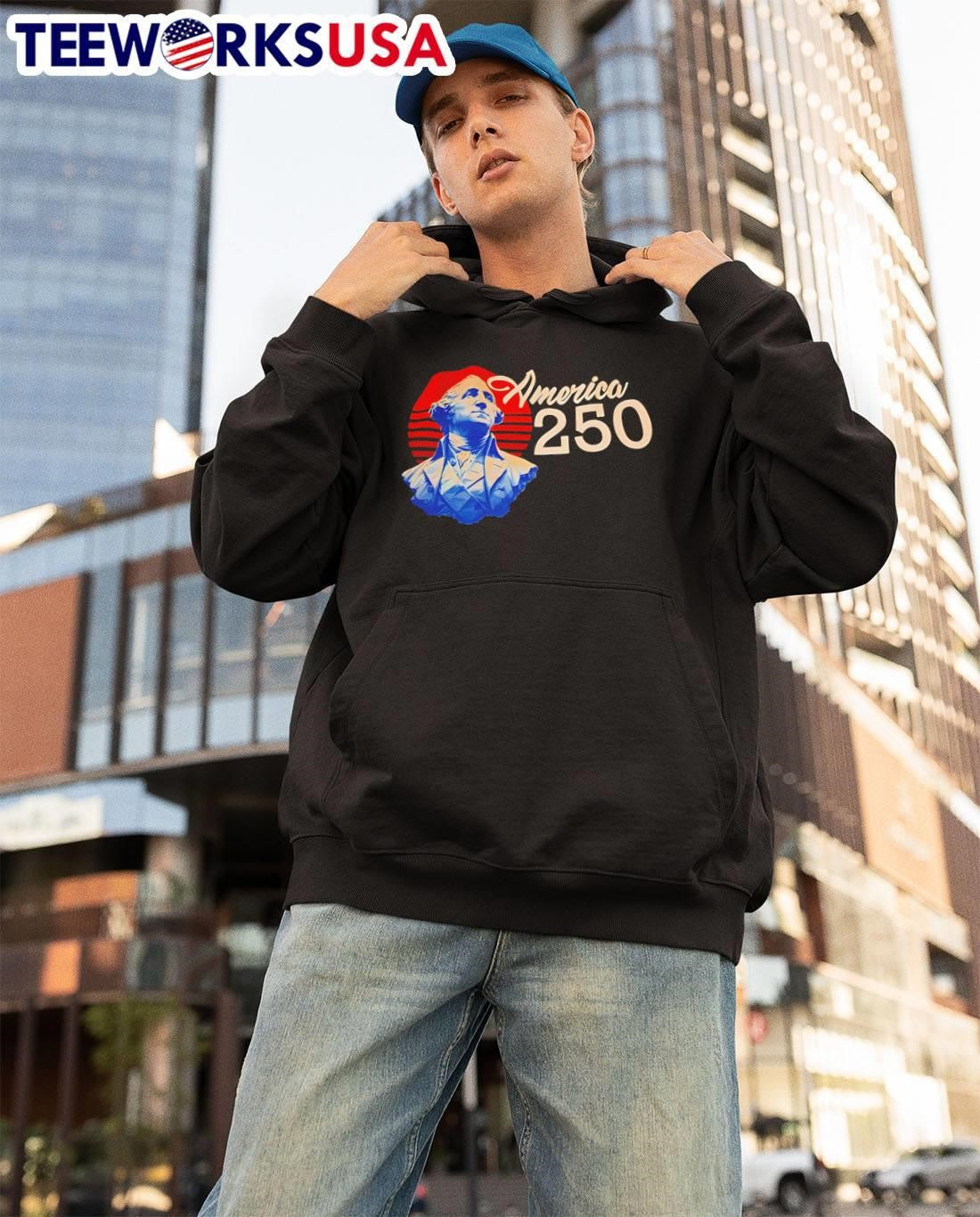 George Washington America 250 Commemorative shirt
