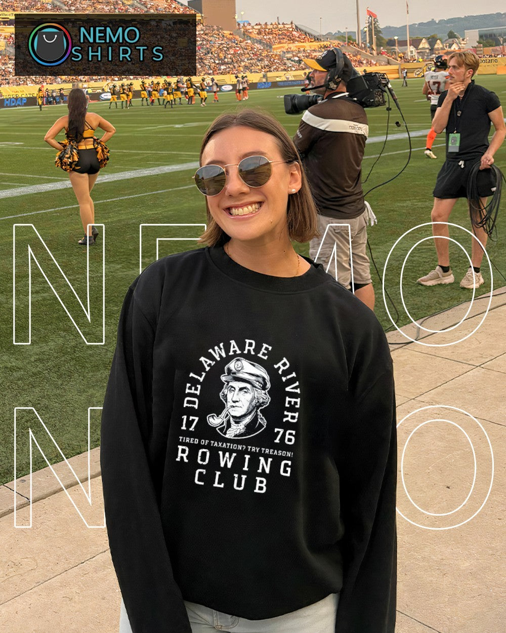 George Washington delaware river rowing club 1776 shirt