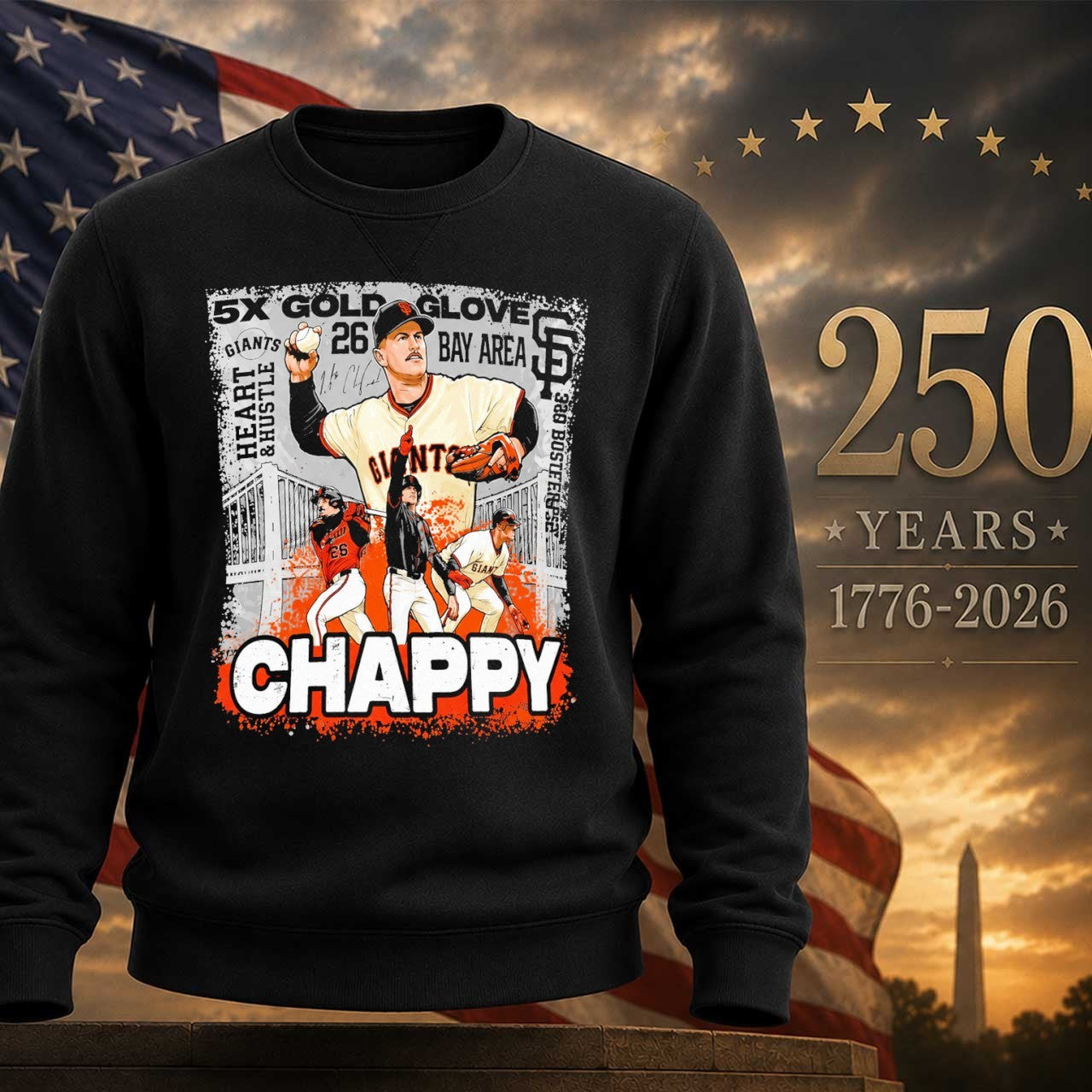 Giants Matt Chapman 5X Gold Glove Bay Area Shirt