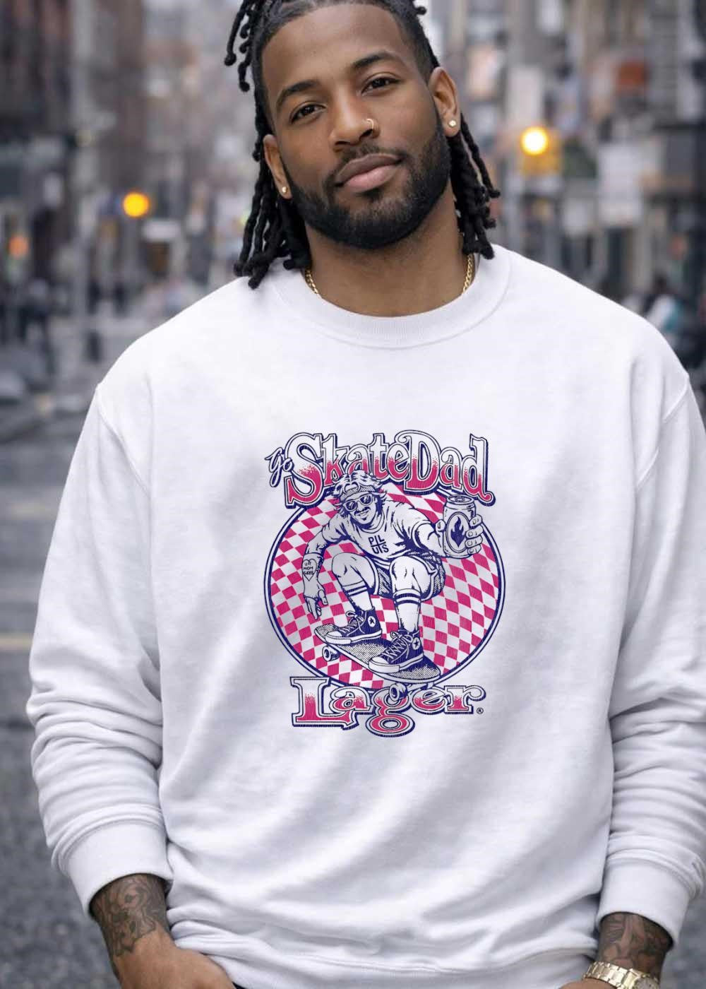 Go SkateDad Lager Ur Mom Sucks Pil Uis Skateboarder T-Shirt
