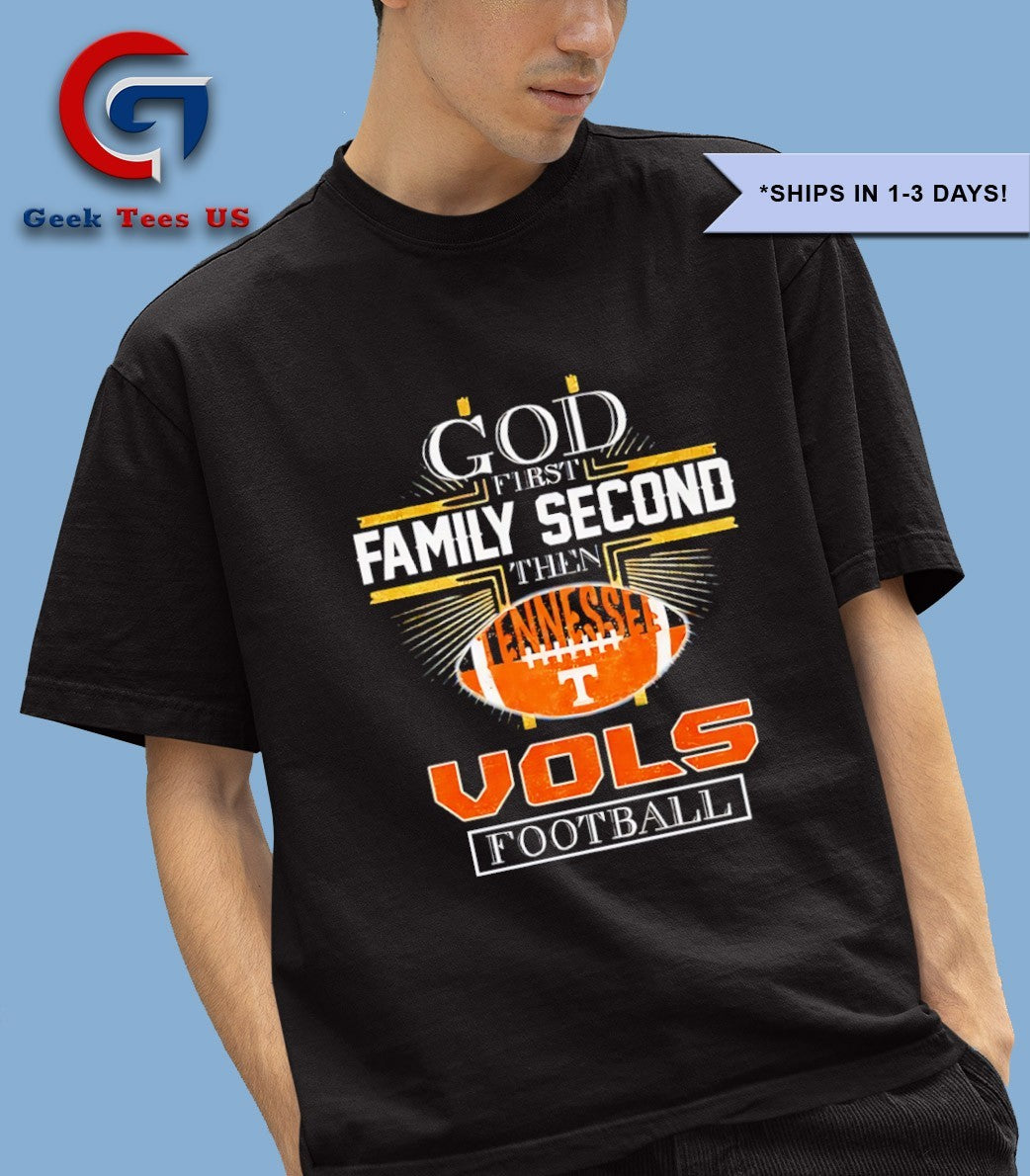 God first second Tennessee Volunteers Vols Football 2025 shirt