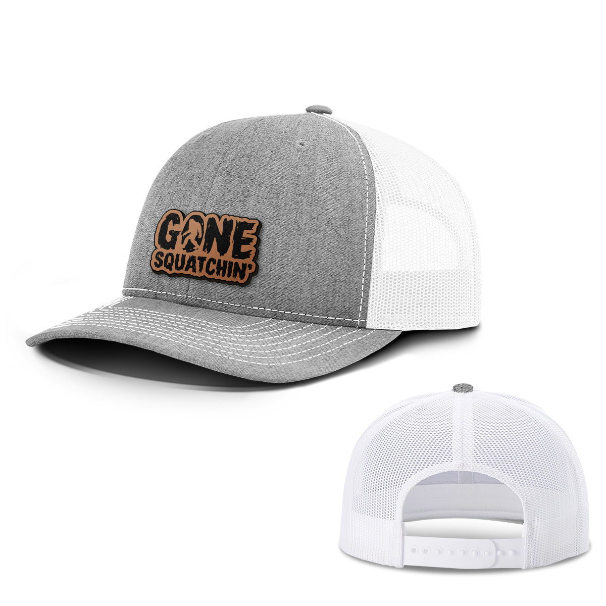 Gone Squatchin Leather Patch Hats