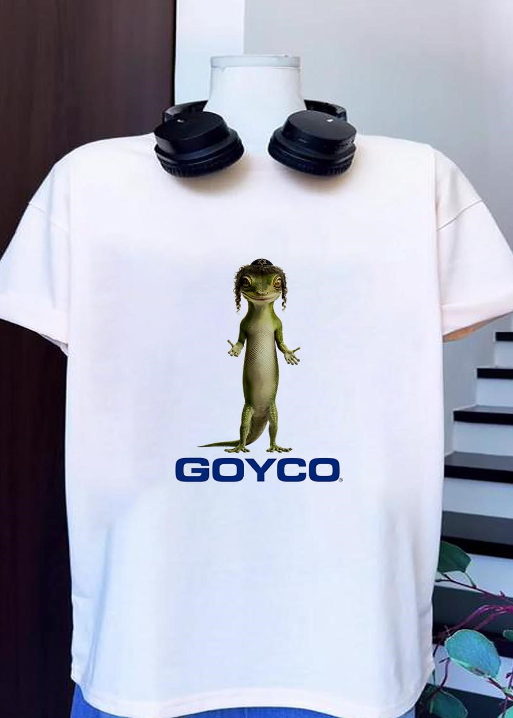 Goyco Insurance Lizard Wearing A Kippah T-Shirt