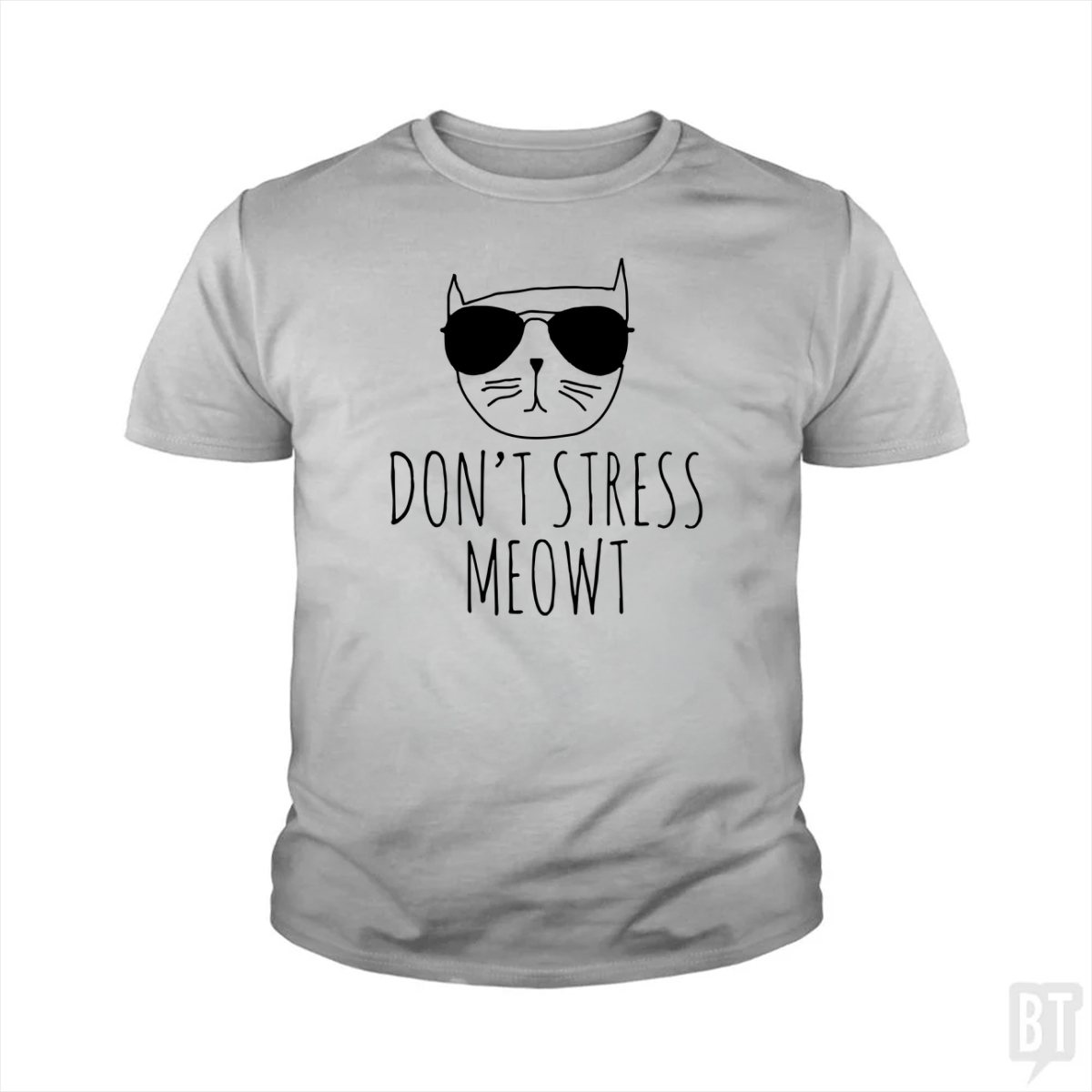 Don't Stress Meowt Kids Shirt
