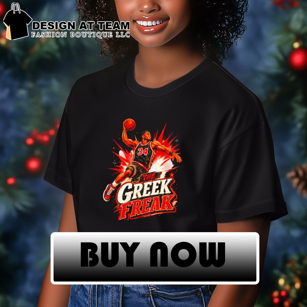 Greek Freak Basketball Giannis Antetokounmpo 34 Heat Graphic shirt