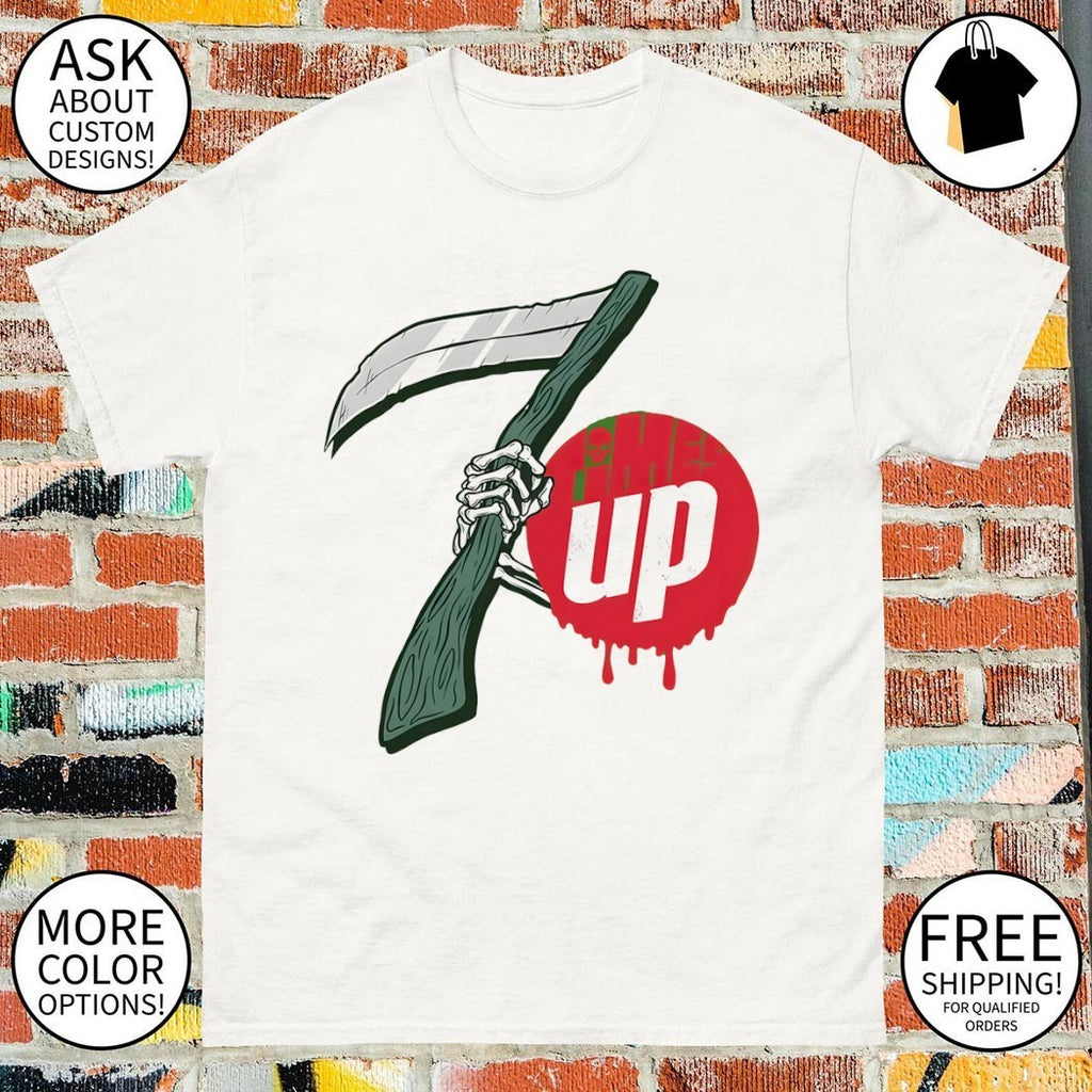 Grim Reaper Time’s up Reaper Soda 7 Up shirt