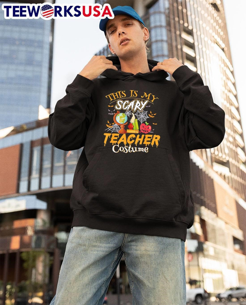 Halloween Apparel This Is My Scary Teacher Costume T-Shirt