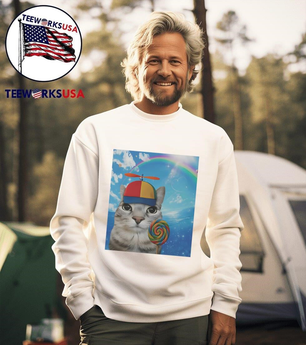 Happy Cat Dreamcore Brainrot Meme Shirt