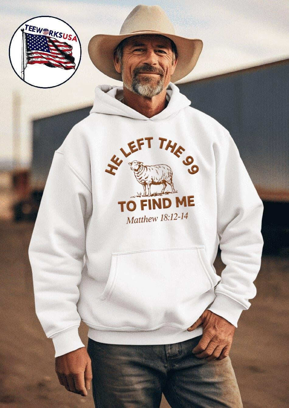 He Left The 99 To Find Me Matthew 18 12-14 Sheep Shirt