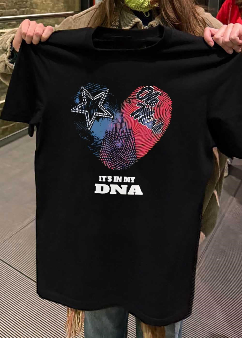Heart Fingerprint Patriotism It’s in My DNA T-Shirt