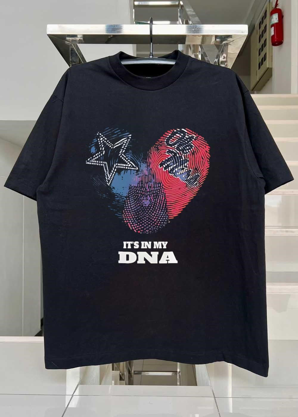Heart Fingerprint Patriotism It’s in My DNA T-Shirt