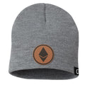 Ethereum Leather Patch Beanies
