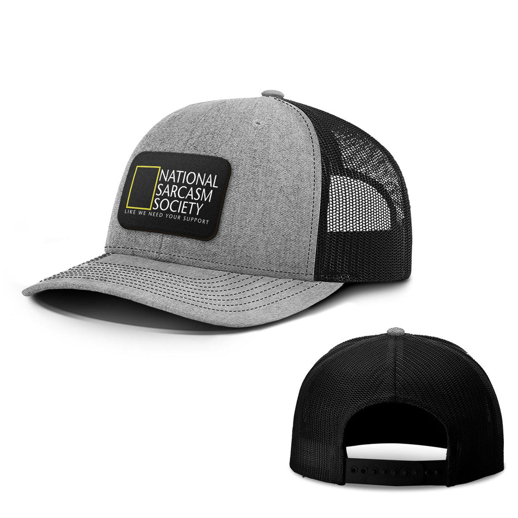 National Sarcasm Society Patch Hats