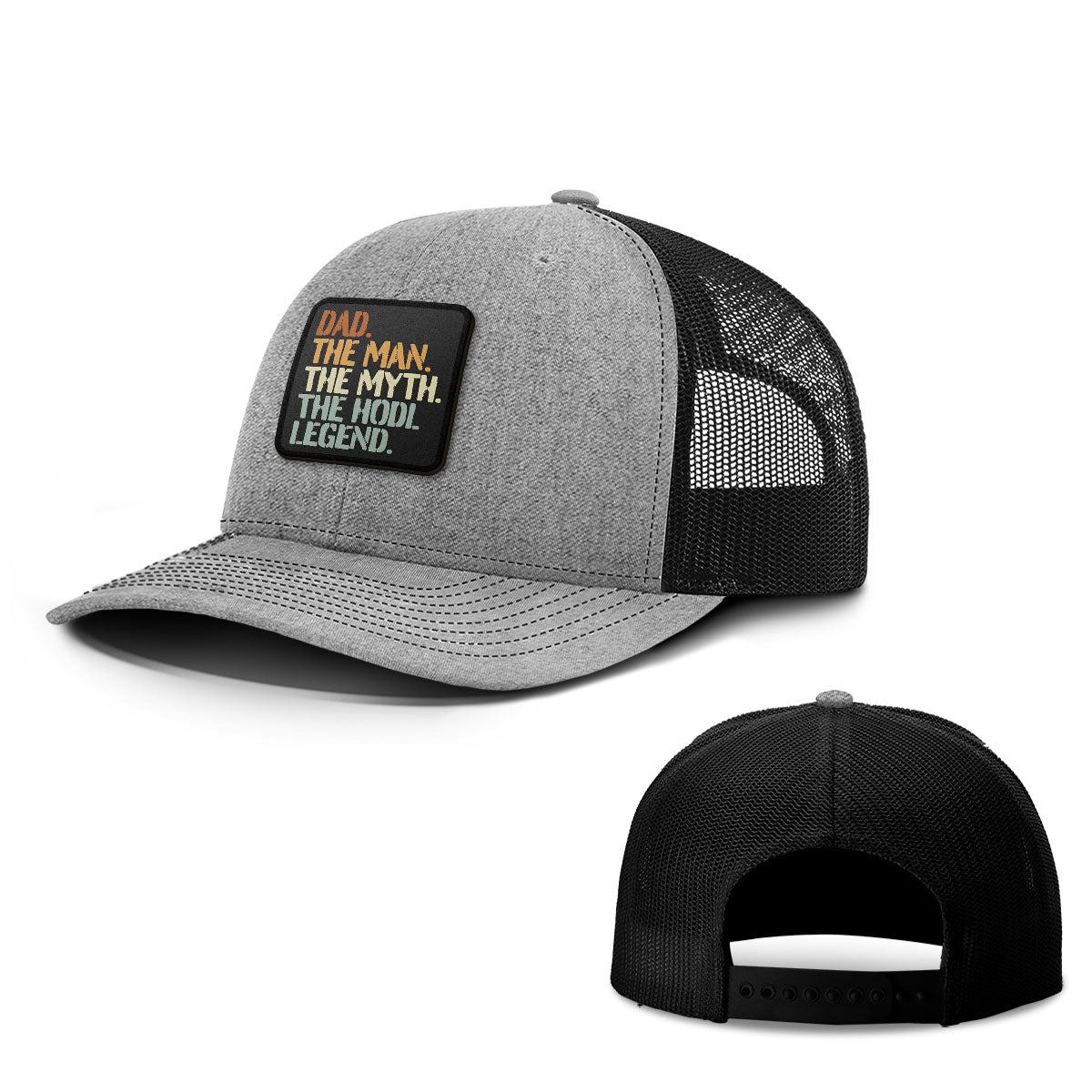 Dad The Hodl Legend Patch Hats