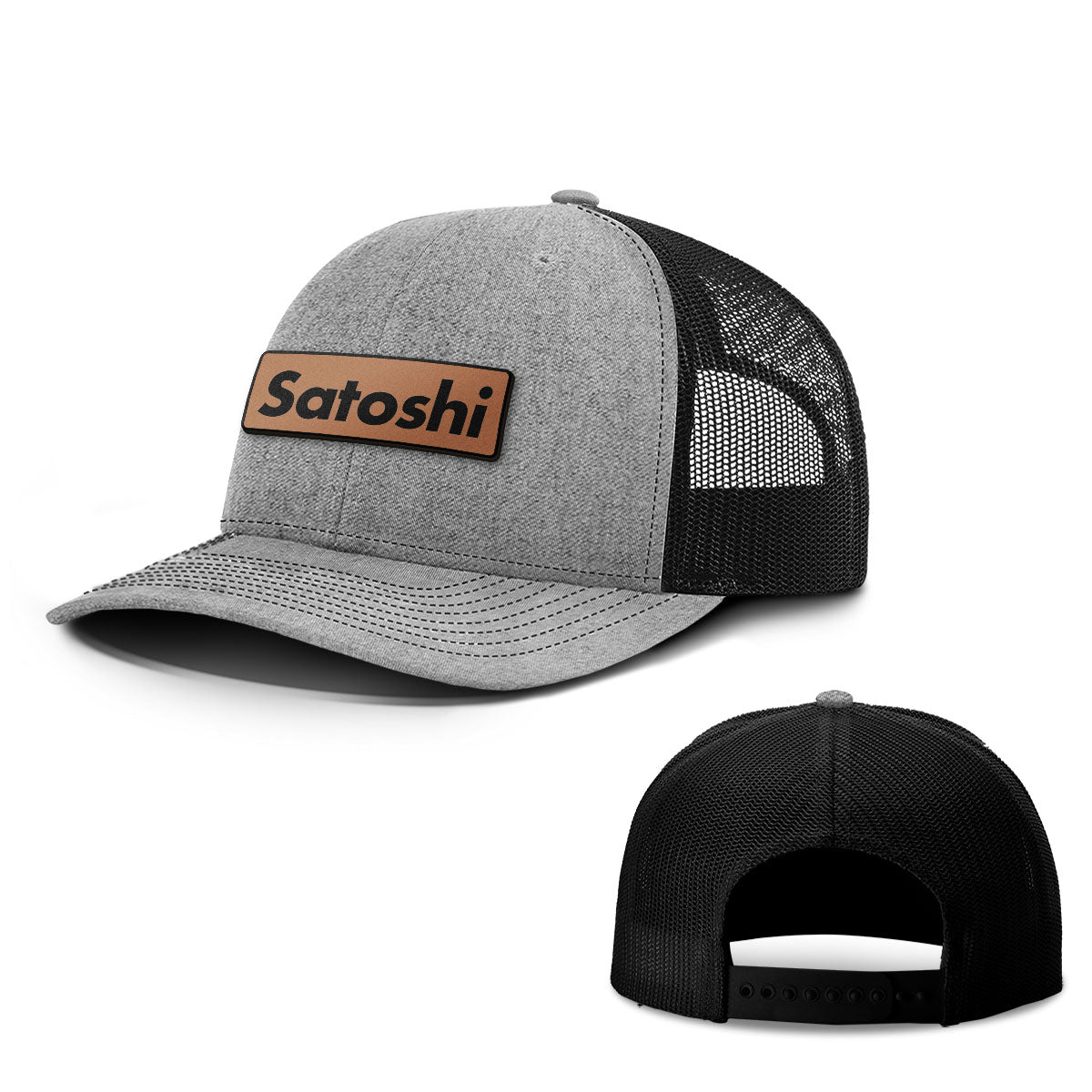Satoshi Leather Patch Hats