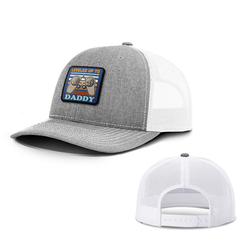 Leveled Up to Daddy Patch Hats