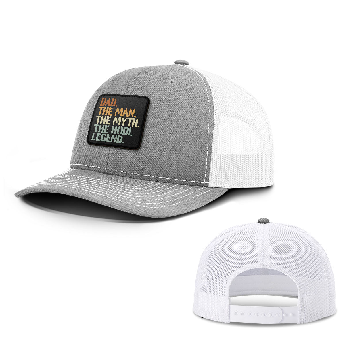 Dad The Hodl Legend Patch Hats