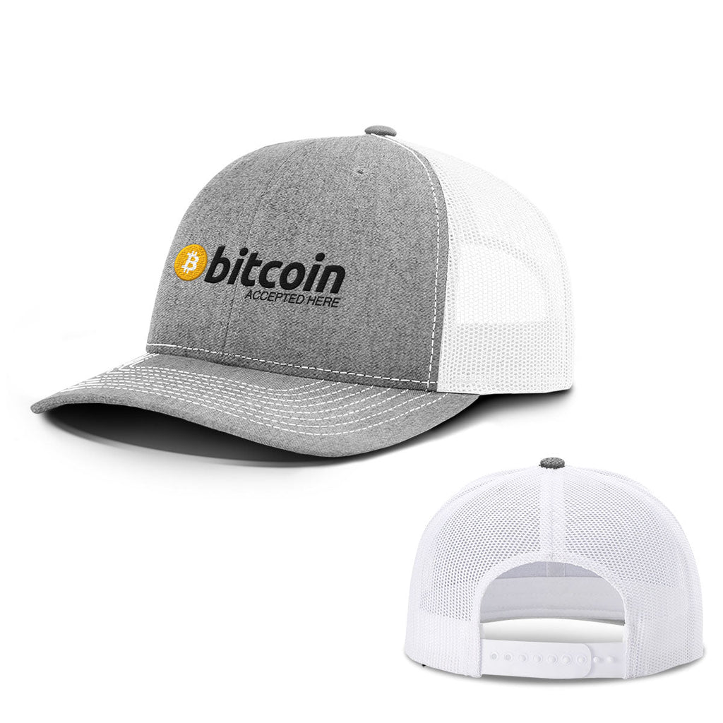 Bitcoin Accepted Here Hats