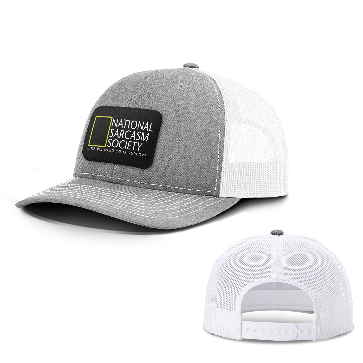 National Sarcasm Society Patch Hats
