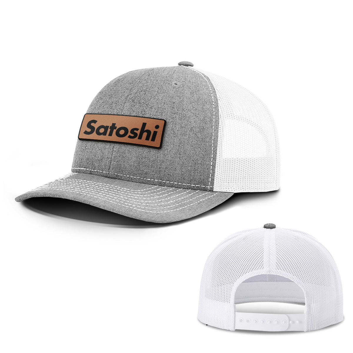 Satoshi Leather Patch Hats