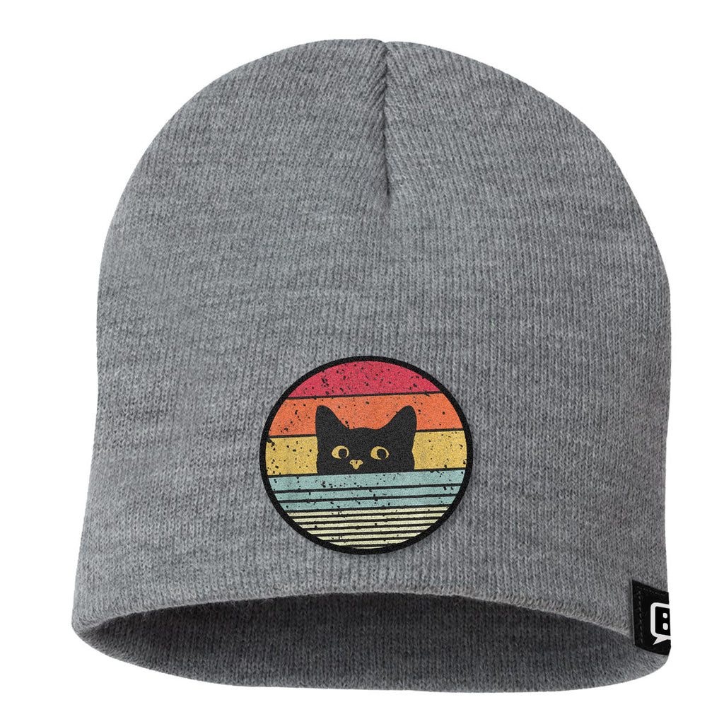 Retro Cat Patch Beanies