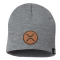 XRP Leather Patch Beanies