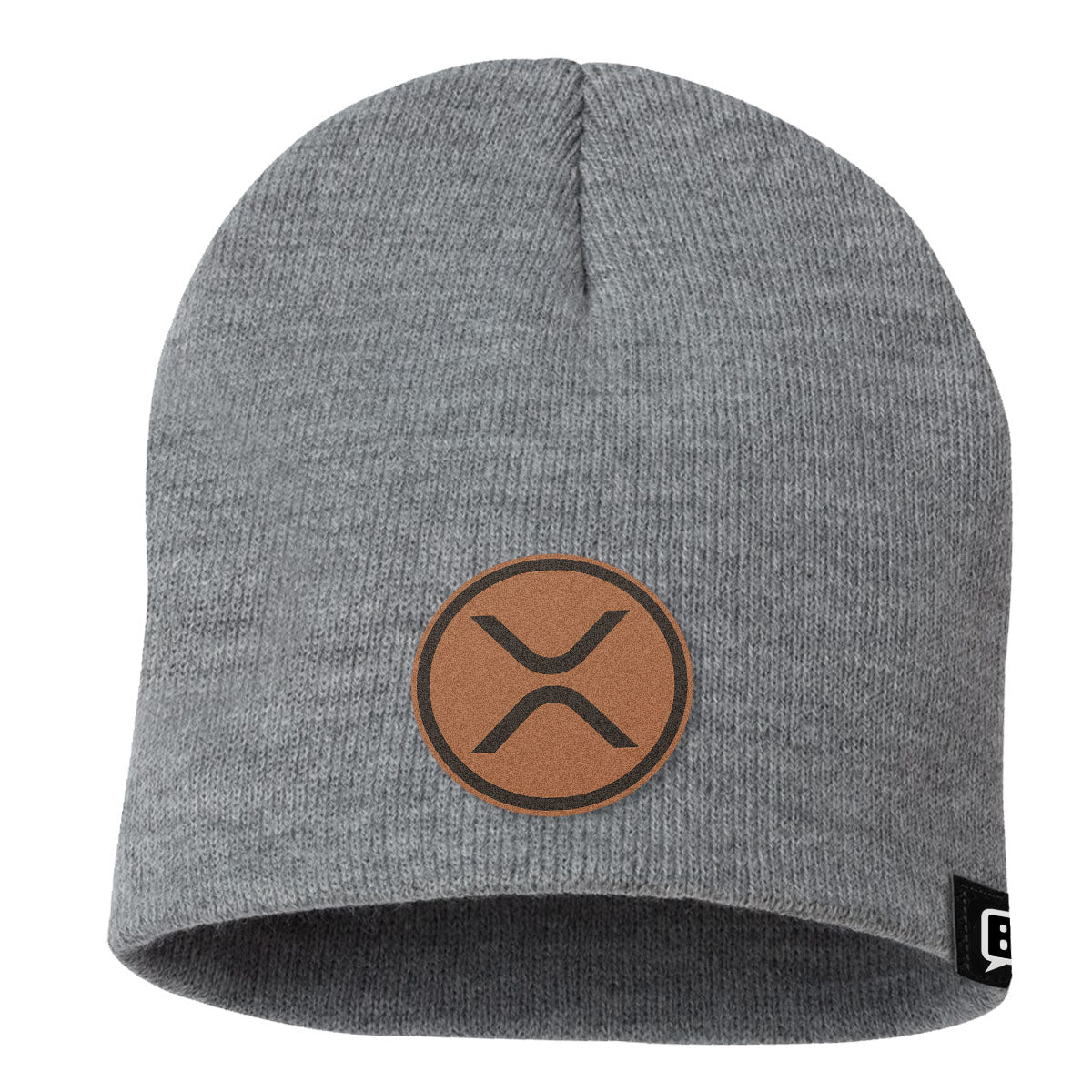 XRP Leather Patch Beanies