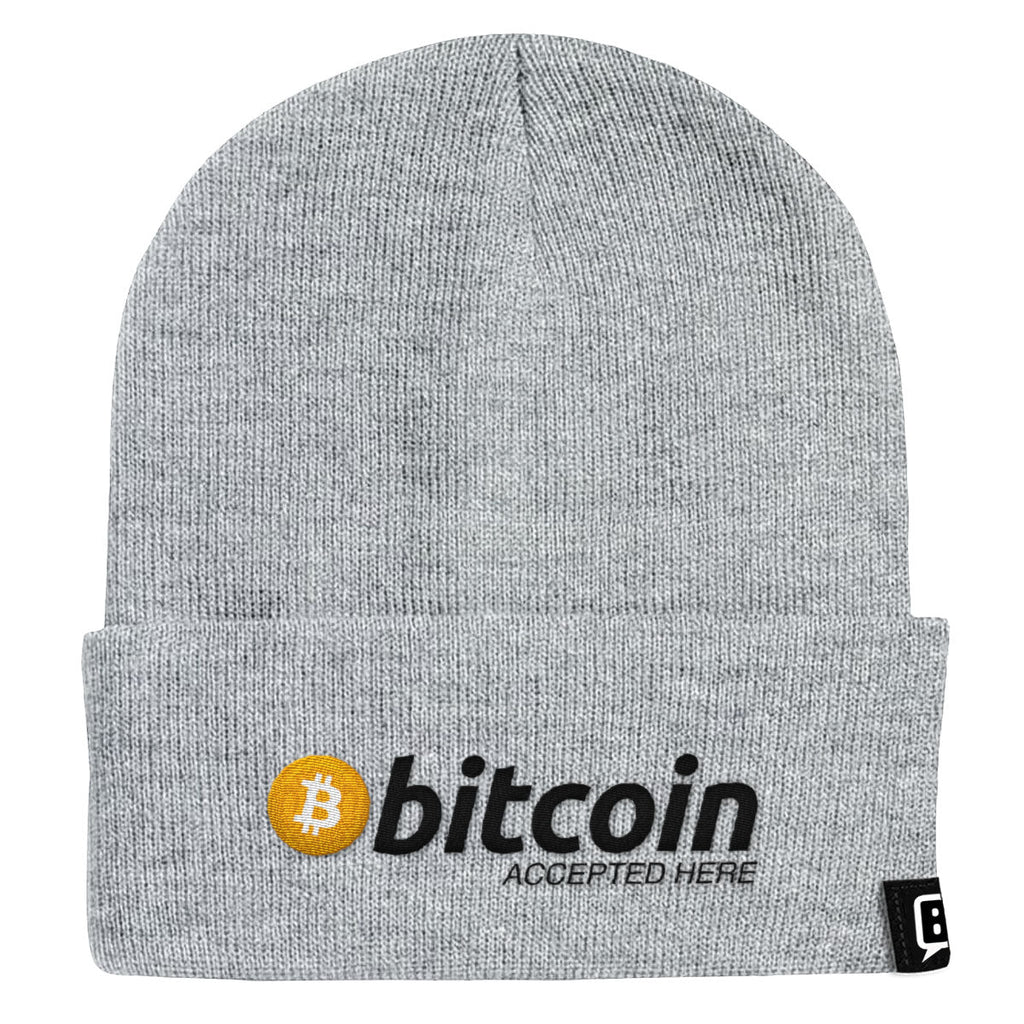 Bitcoin Accepted Here Beanies
