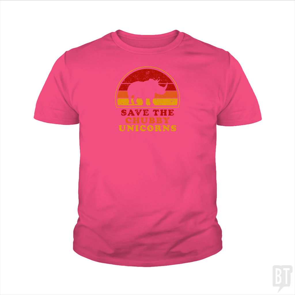 Save The Chubby Unicorns  Kids Shirt
