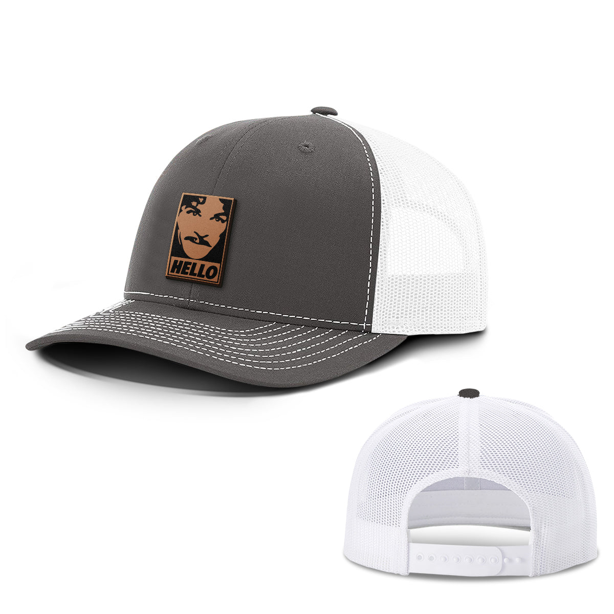 Hello Leather Patch Hats