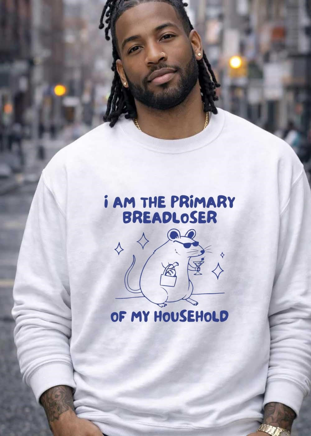 I Am The Primary Breadloser Of My Household Mouse T-Shirt