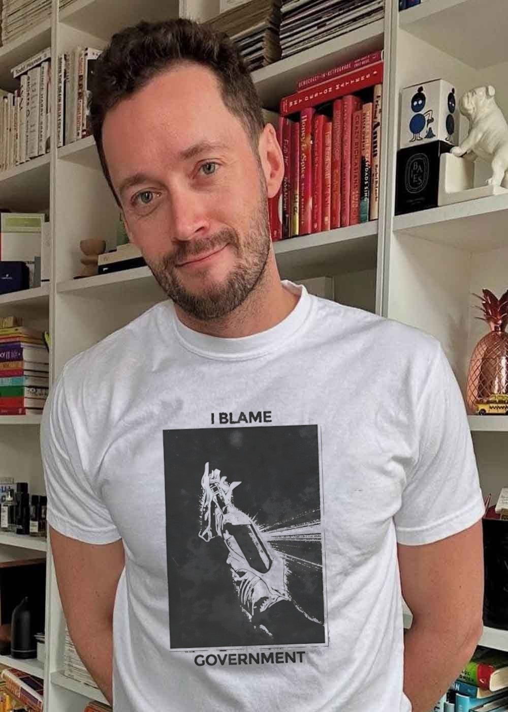 I Blame Government Molotov Cocktail Protest Rebellion T-Shirt