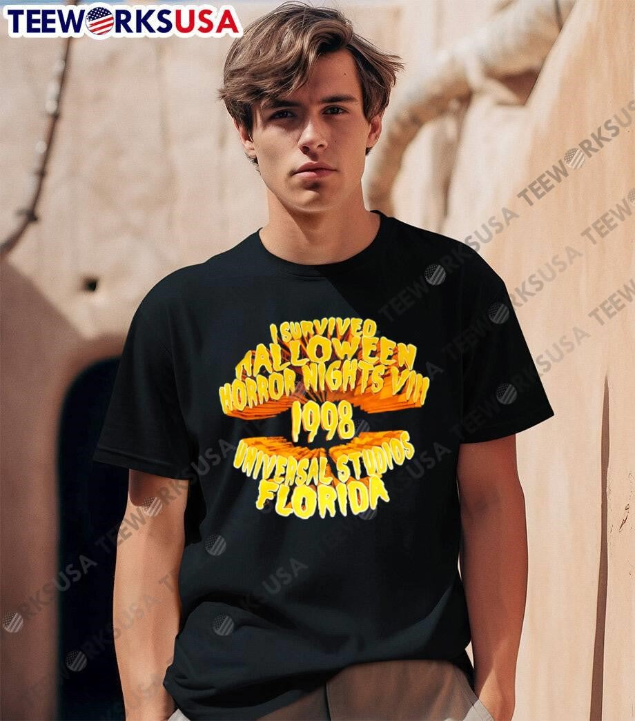 I Survived Halloween Horror Nights VIII 1998 Universal Studios Florida shirt