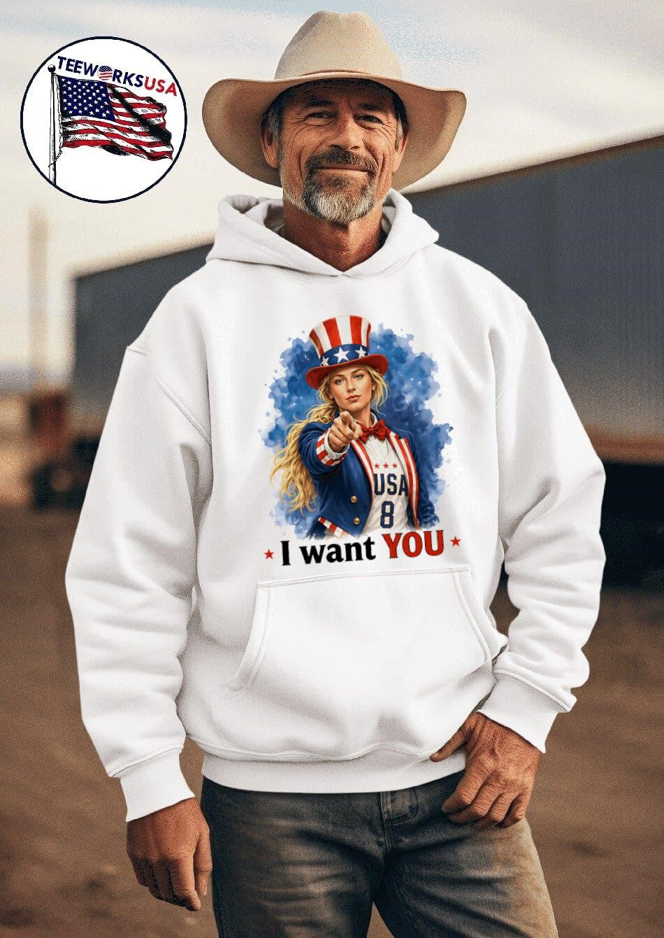 I Want YOU USA 8 Uncle Sam Sophie Cunningham Shirt