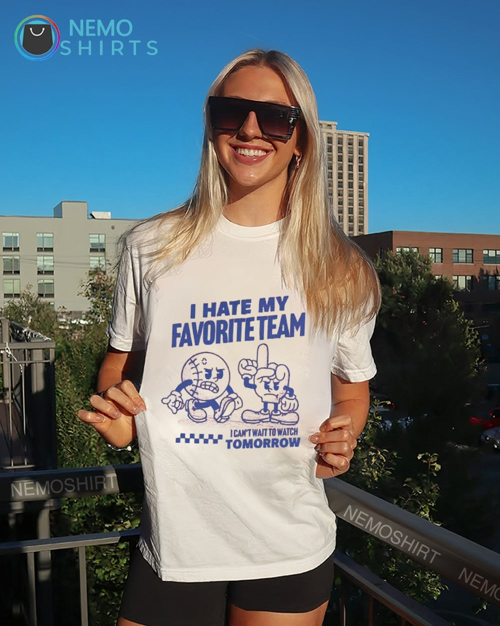 I hate my favorite team I can’t wait to watch tomorrow shirt