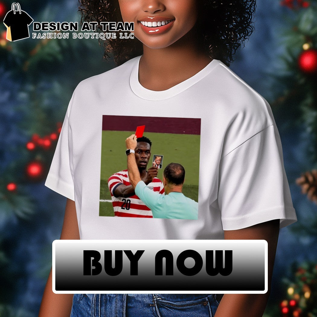 I have the Trump red card Folarin Balogun USA Soccer World Cup 2026 shirt