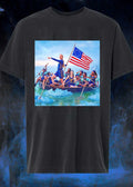 Indiana Fever Poster Crossing The Delaware With Floaties Indiana Fever T-Shirt