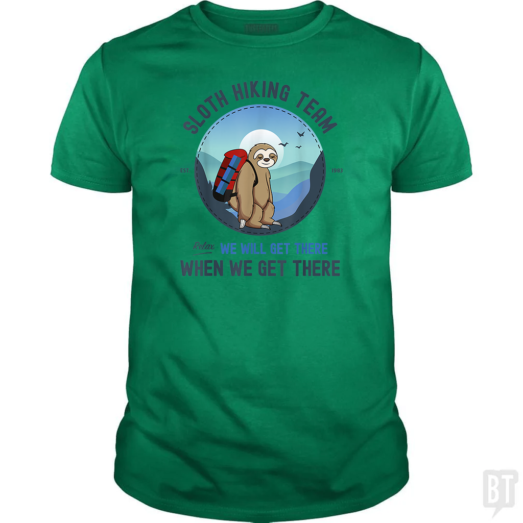 Funny Sloth Hiking Team