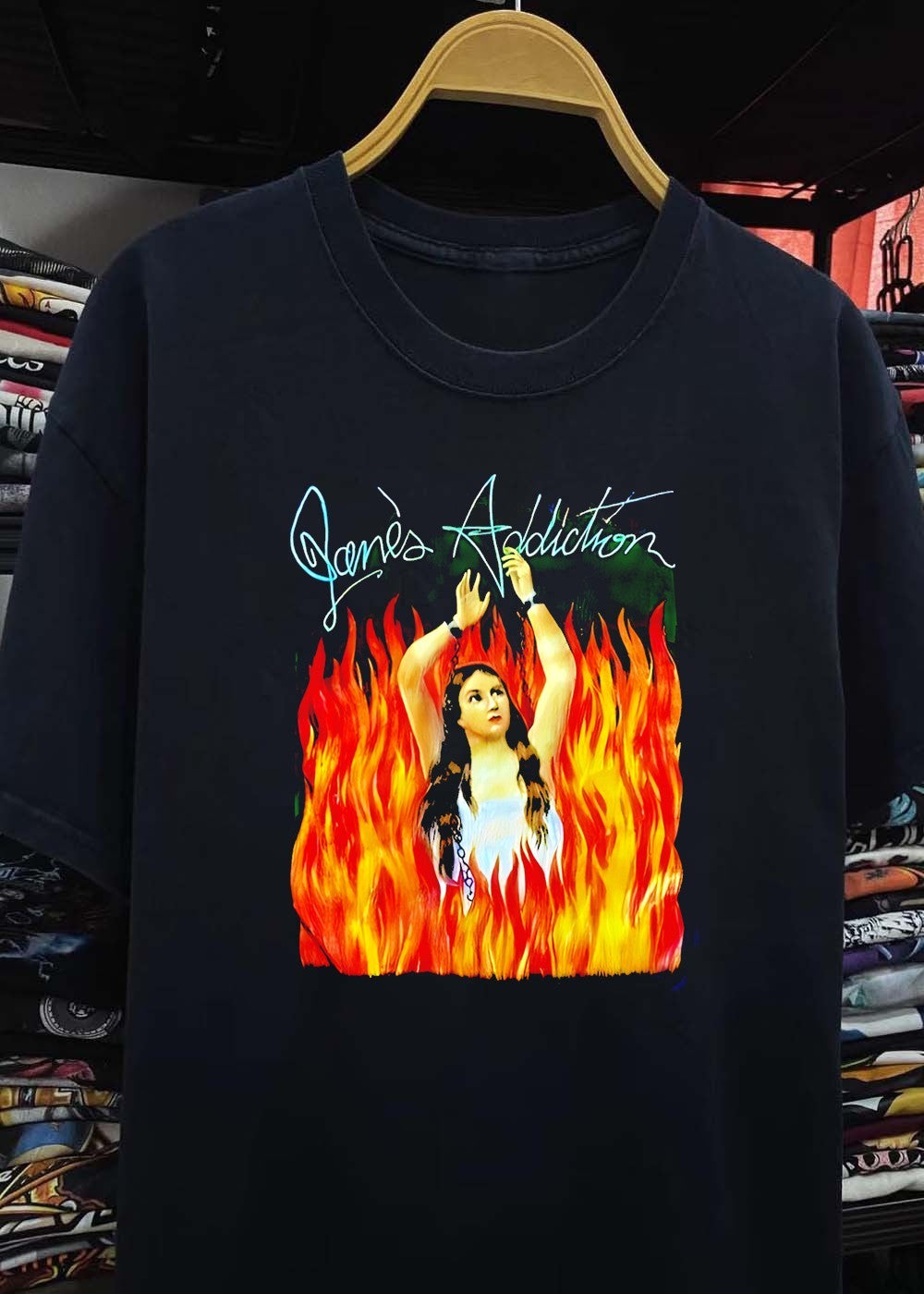 Janes Addiction Burning Woman Chains T-Shirt