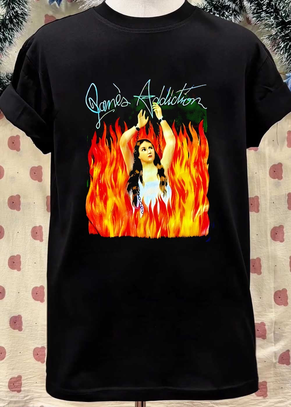 Janes Addiction Burning Woman Chains T-Shirt