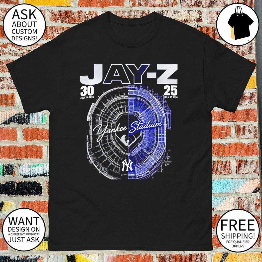 Jay-Z Yankee Stadium Reasonable Doubt Blueprint 25 30 July 2026 Tee (1)