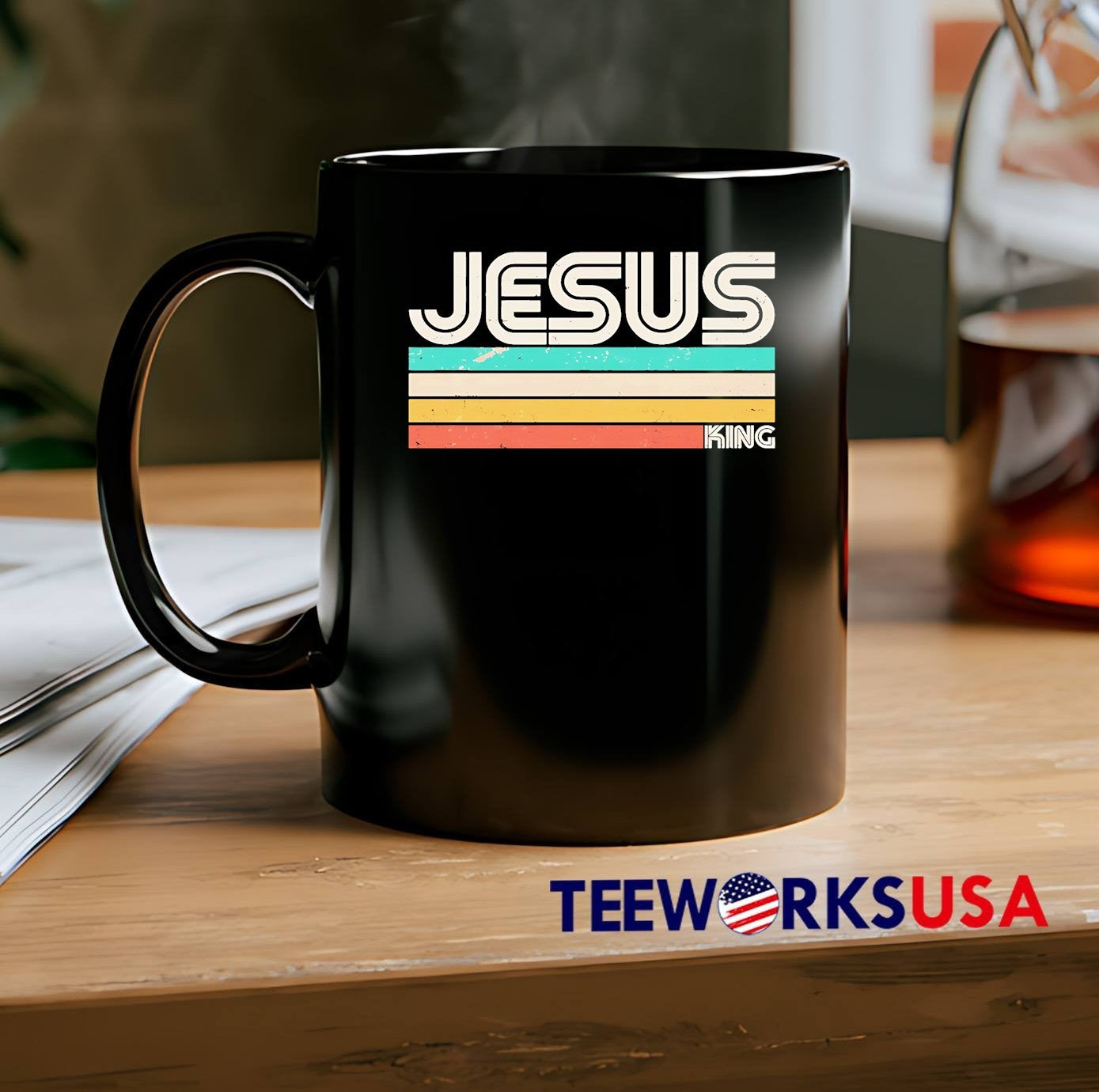 Jesus Is King Retro Vintage Style Unisex T-Shirt