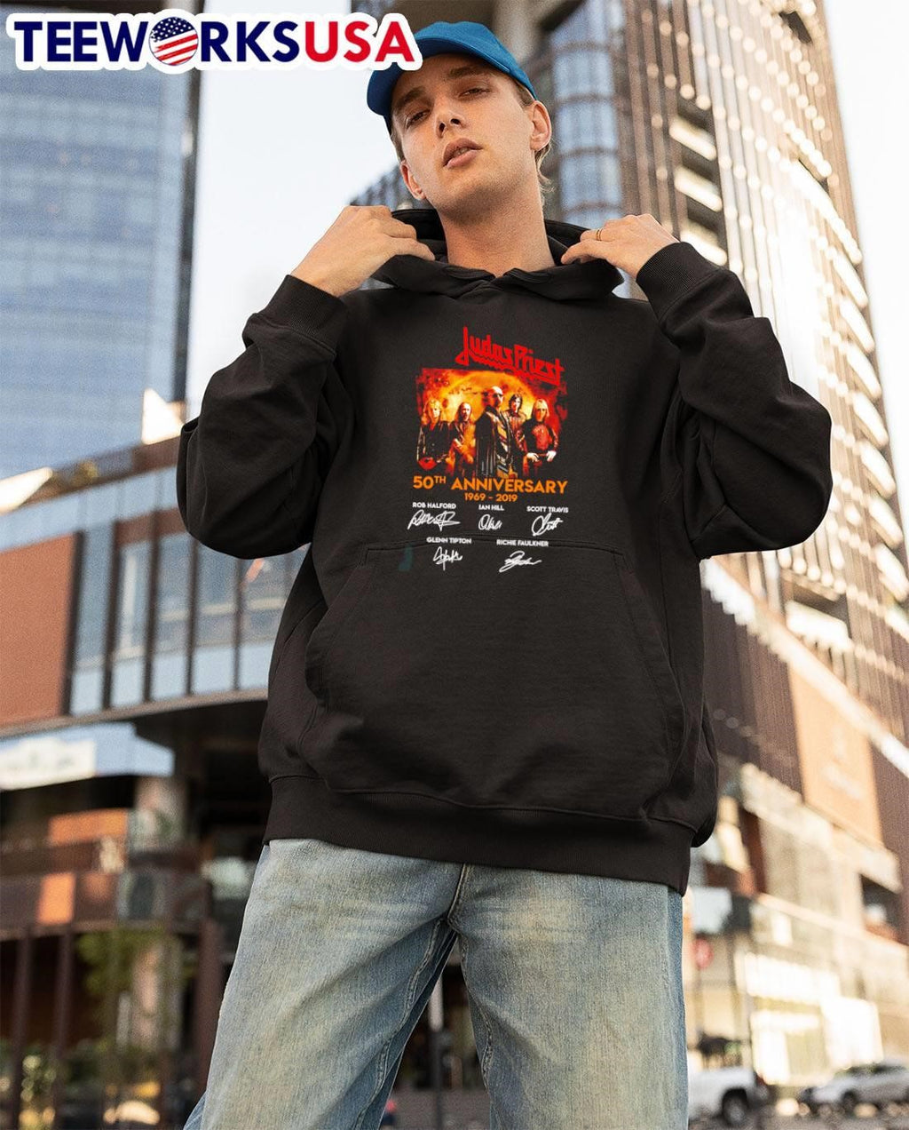 Judas Priest 50th Anniversary 1969 2019 Signatures shirt