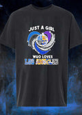 Just a Girl Who Loves Los Angeles Dodgers Lakers Kings Rams T-Shirt