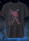 Cheerleader and Football Player 87 Kansas City Chiefs neon T-Shirt
