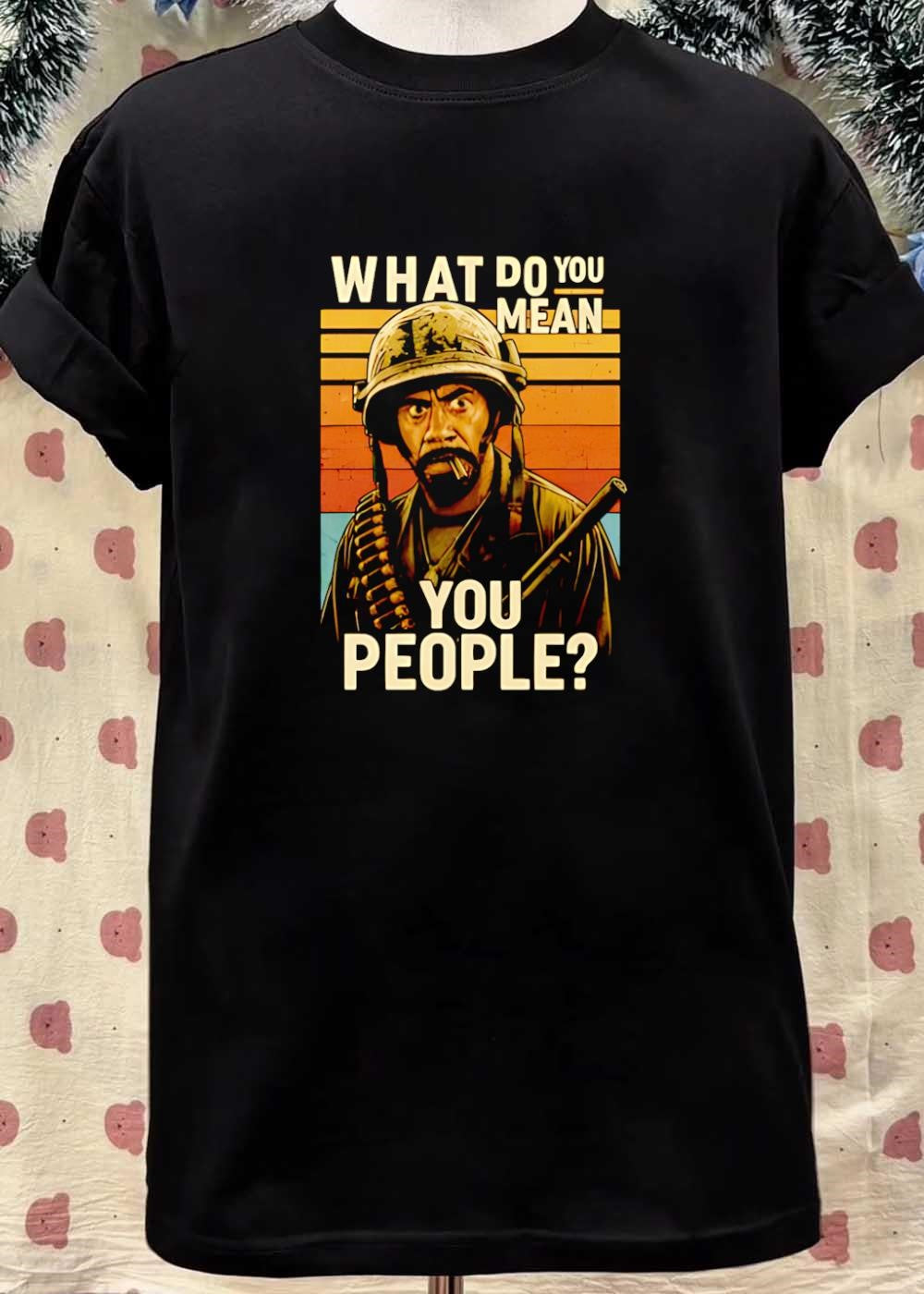 Kirk Lazarus Confronting What Do You Mean You People Tropic Thunder T-Shirt