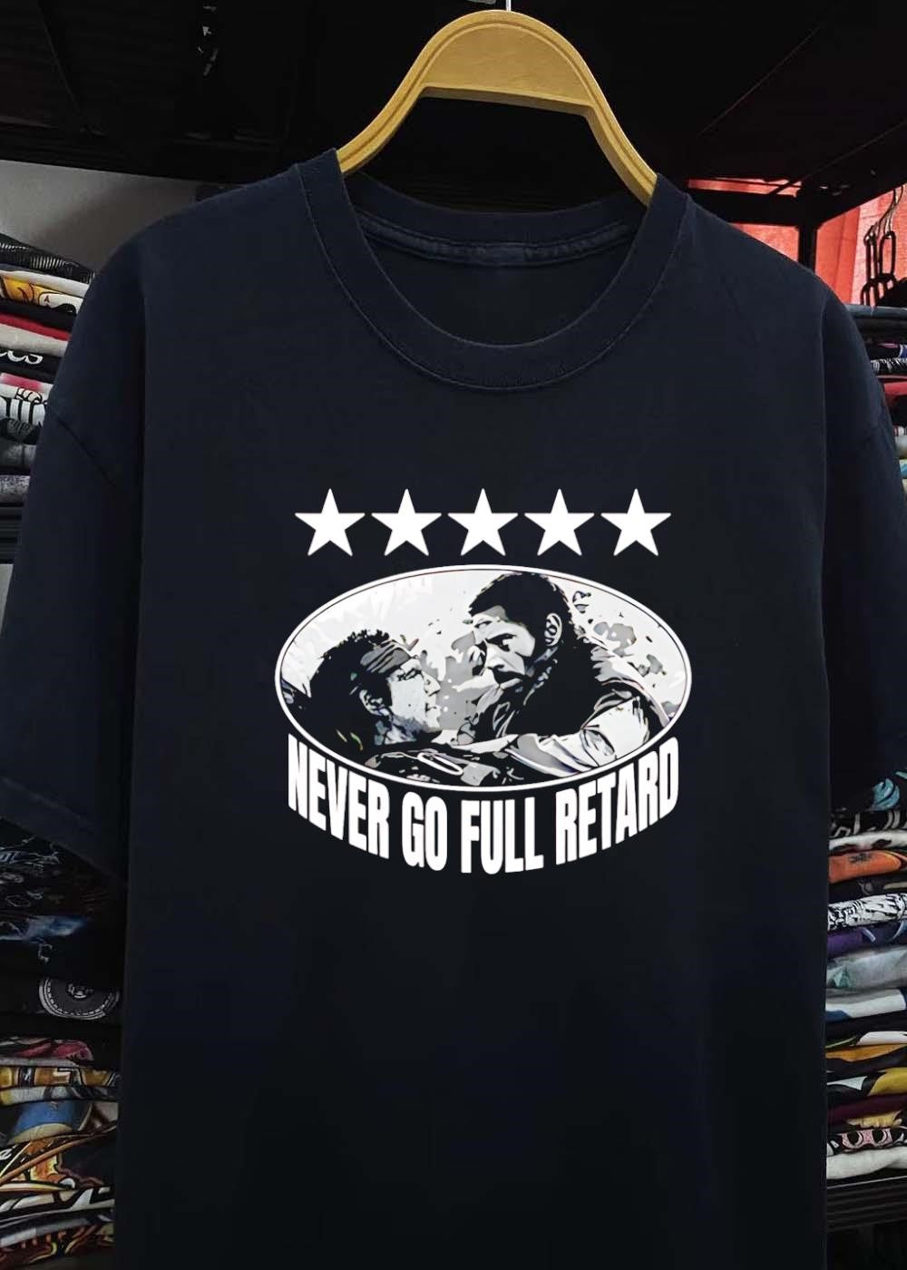 Kirk Lazarus and Tugg Speedman Never Go Full Retard Tropics T-Shirt