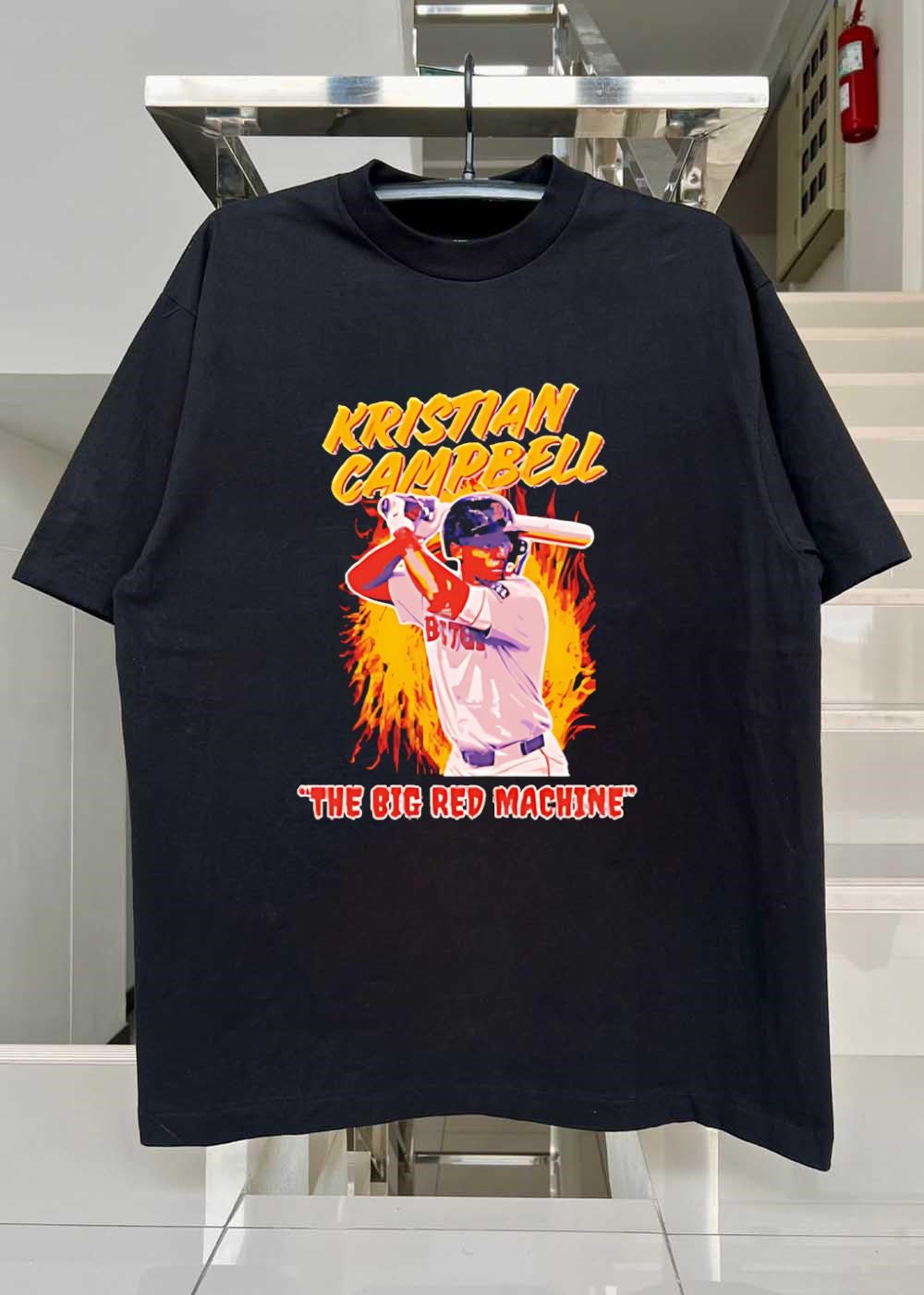 Kristian Campbell Baseball Batting Performance The Big Red Machine T-Shirt