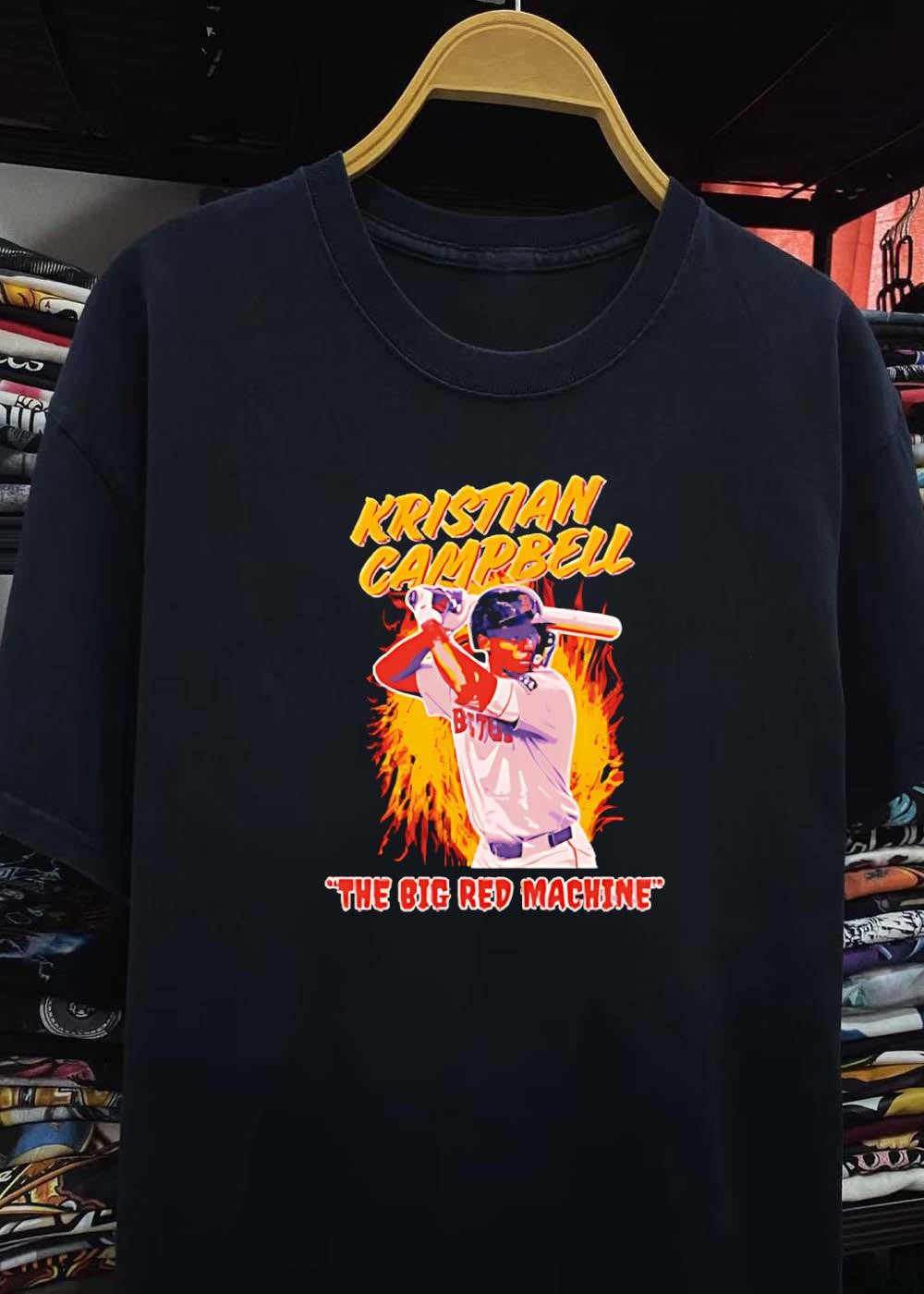 Kristian Campbell Baseball Batting Performance The Big Red Machine T-Shirt