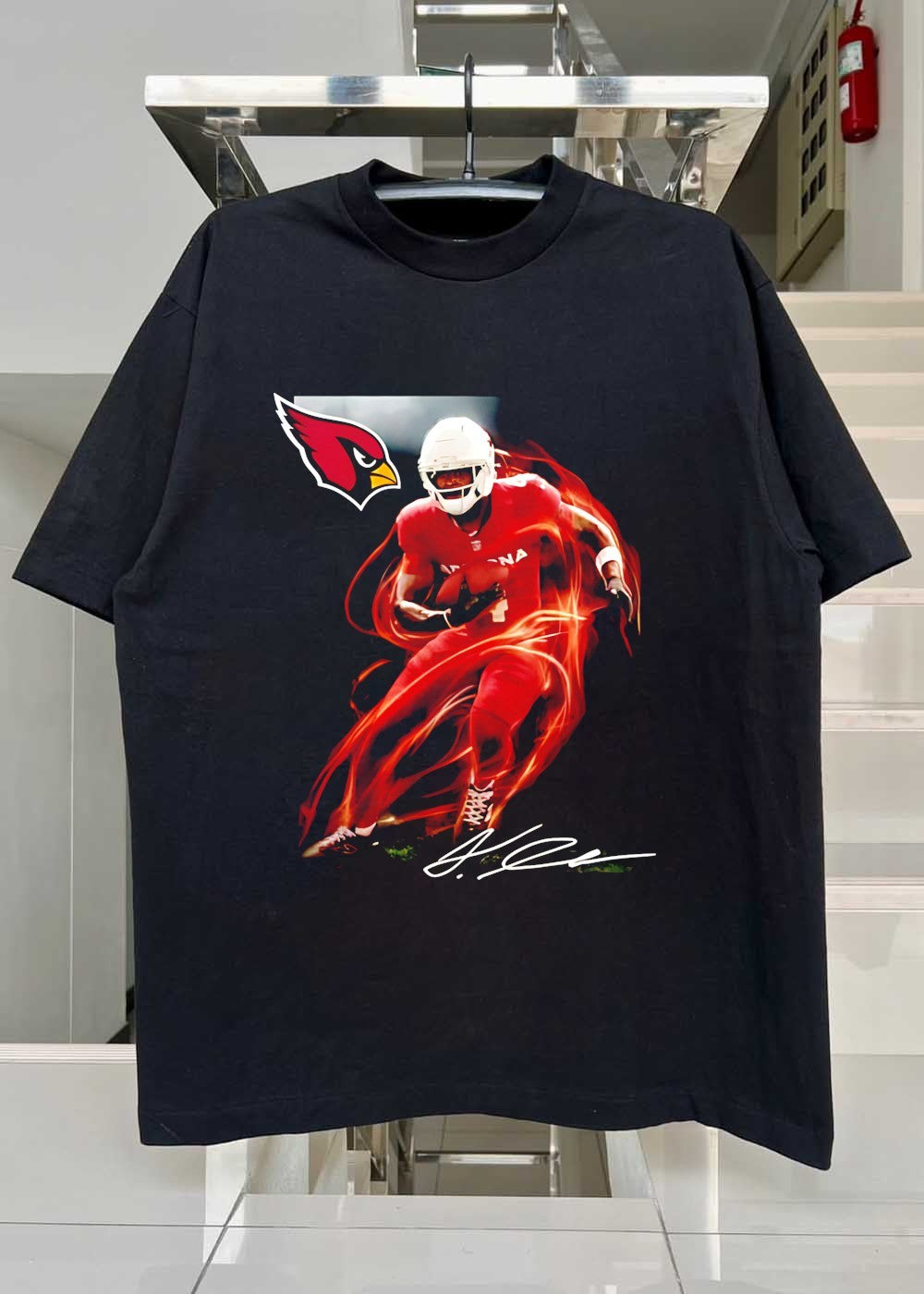 Kyler Murray Arizona Cardinals Running Football Player Signature T-Shirt